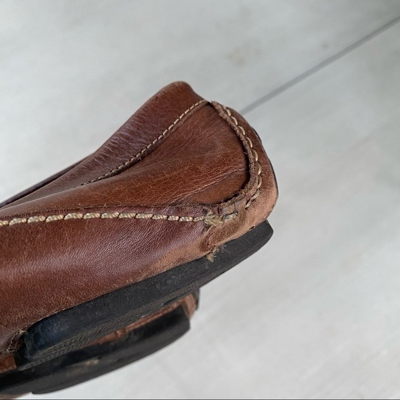 Clarks men’s leather upper driving moccasins 12M - Picture 8 of 8